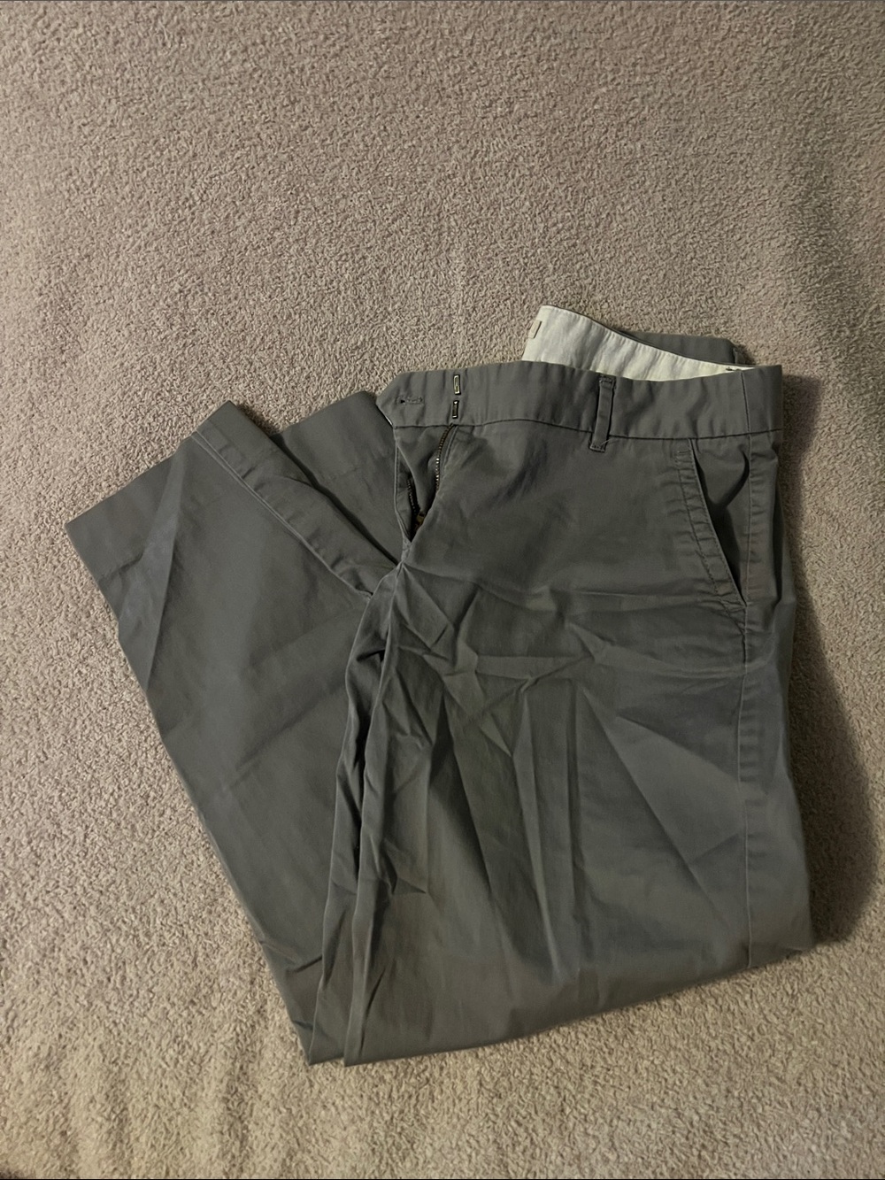 J. Crew Women's Cropped Chino Pants in Dark Gray